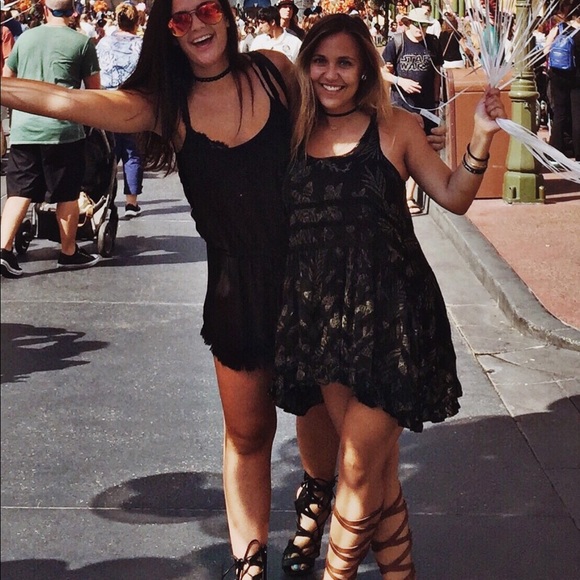 Free People Voile & Lace Trim Trapeze Slip Dress - Picture 3 of 3